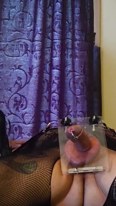 Mommy Inserts Urethral Plug into BIG COCK to deny orgasm and Loves EXTREME Whipping | Clip 1