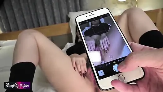 Clear Black-haired Long Beauty with Pale Slender Limbs, Obedient M Nature, Extreme Close-up Fetish Showcase