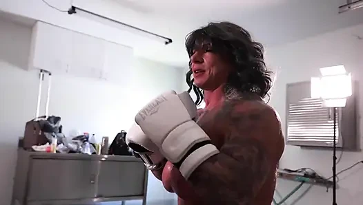 Nacktes boxen, Brooke diesel gegen Kandylegs