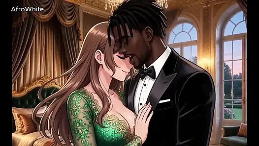 Ai Generierte Hentai Animierte Anime-cartoon Einer Süße, Dicke Möpse, Schlanke Britische Kurvige Studentin Fickt
