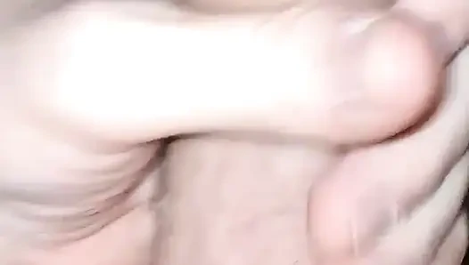 Взаимная мастурбация с ногами