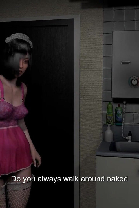 Sexy Asian House Maid Takes Care of the Man of the House