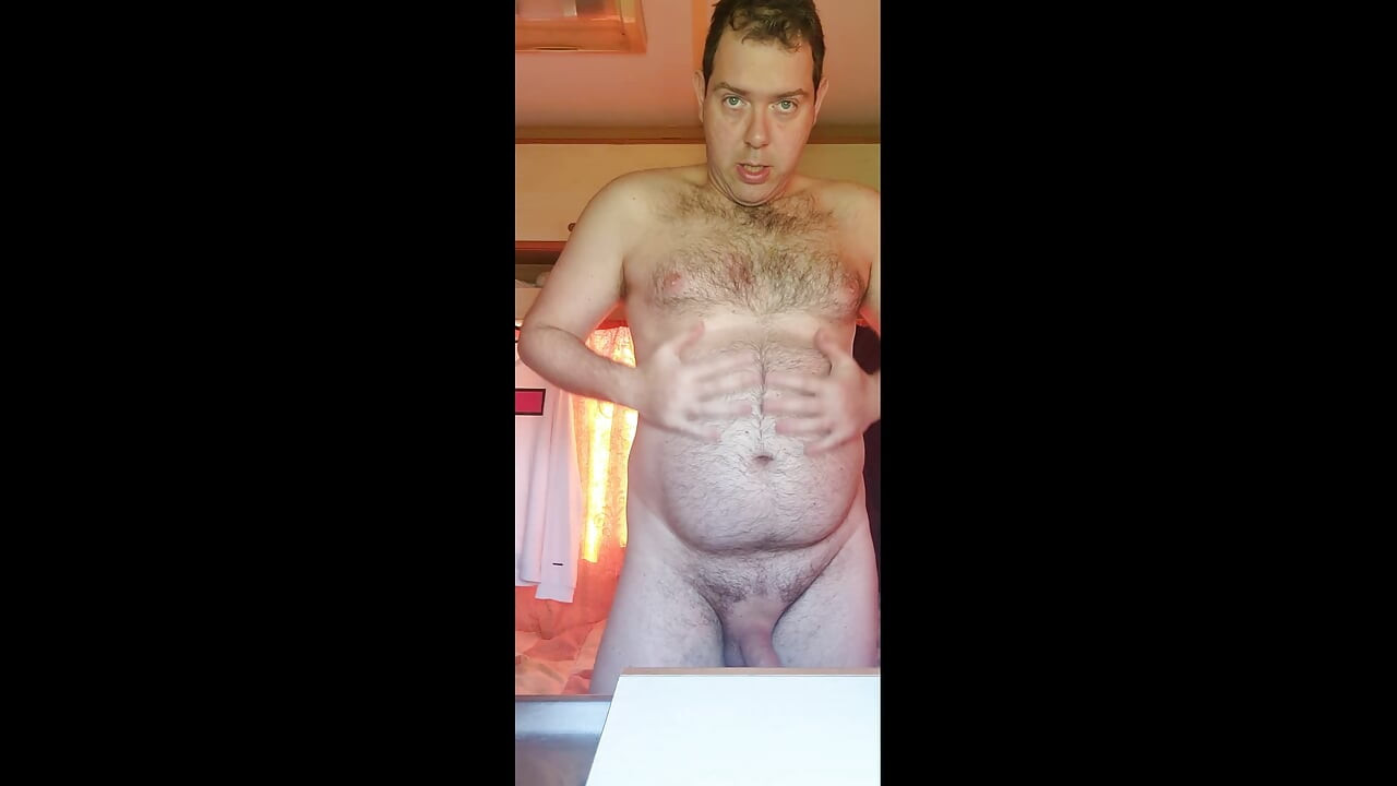Naked boy in Camper