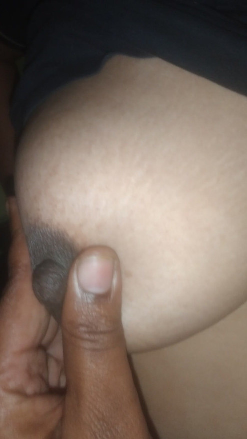 Suck and play with my hard nipples