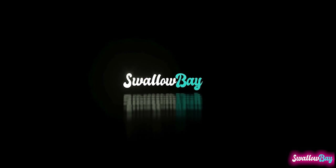 Petite blond asiatisk Avery svart hals knull