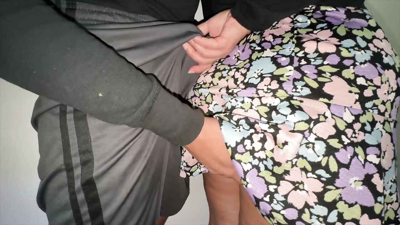 You Can See It When She Strokes the Stranger's Penis