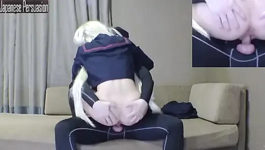 Slim Playful Newcomer Returns in Cosplay Style Enjoying a Bold and Intense Creampie Moment - Angle3