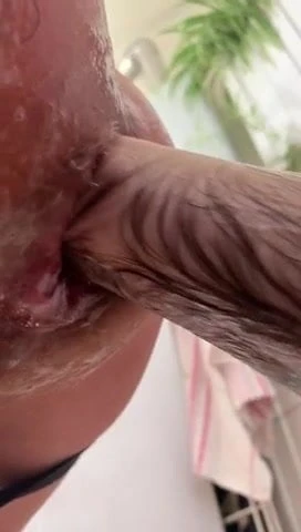 My pussy fisted on a chair in the kitchen