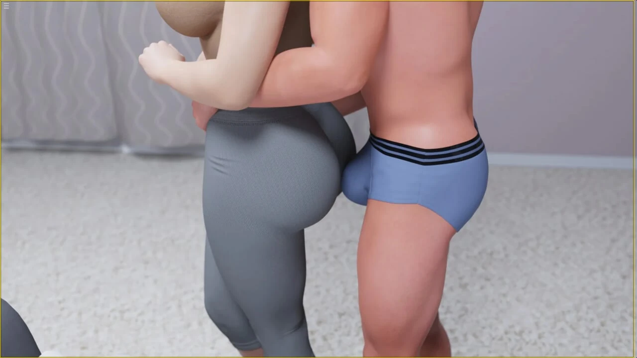 Busty Stepmom Grinding Her Booty Against My Cock