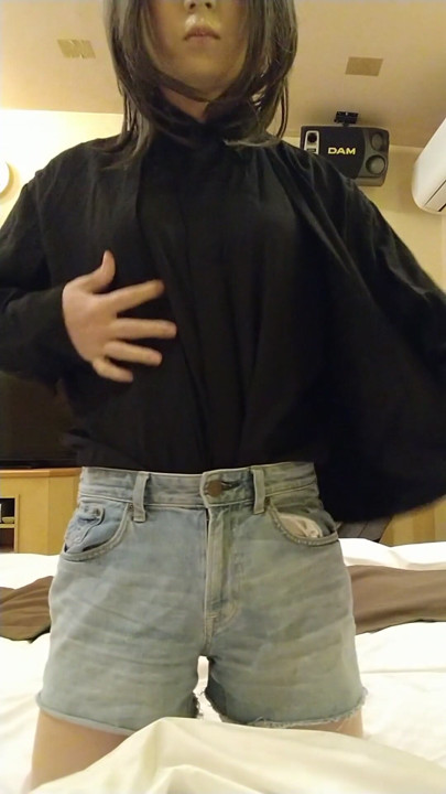 A cross-dressing boy masturbated in his underwear. | Clip 2