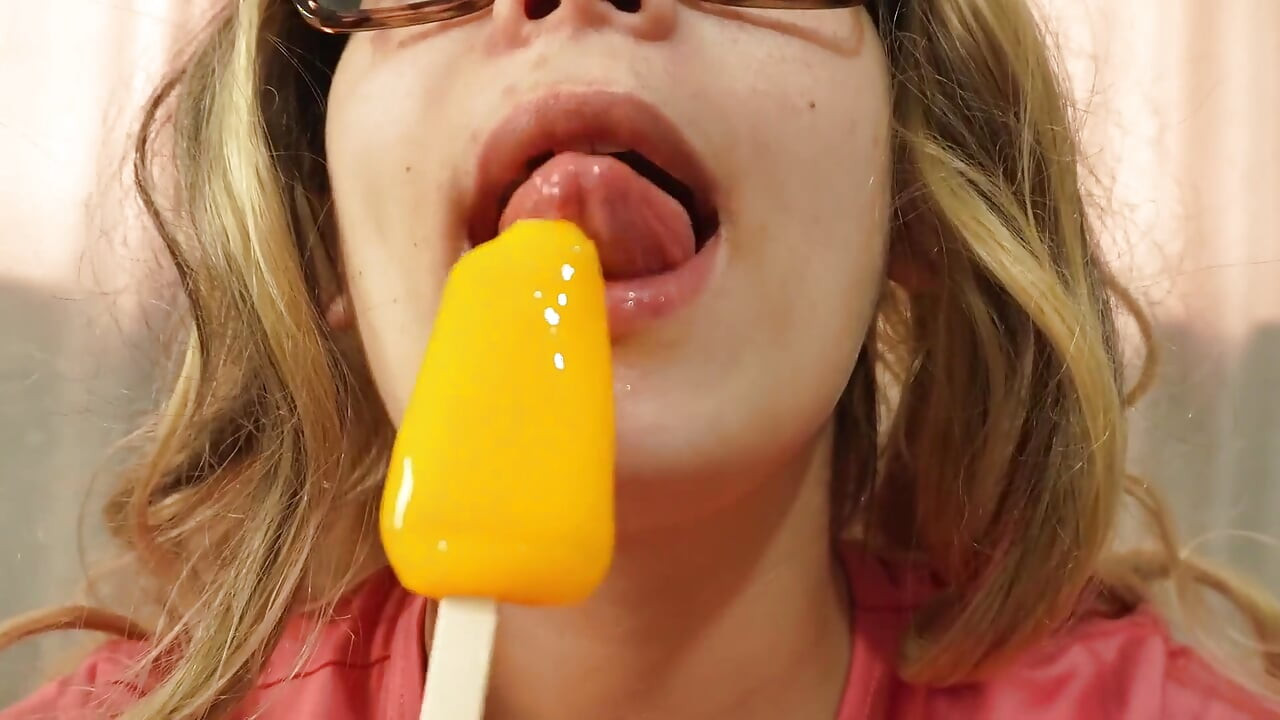 Indian Stepsister Sucks Ice Cream and Loves Sucking It Because It's Like Sucking Dick, but Not Because the Ice Cream