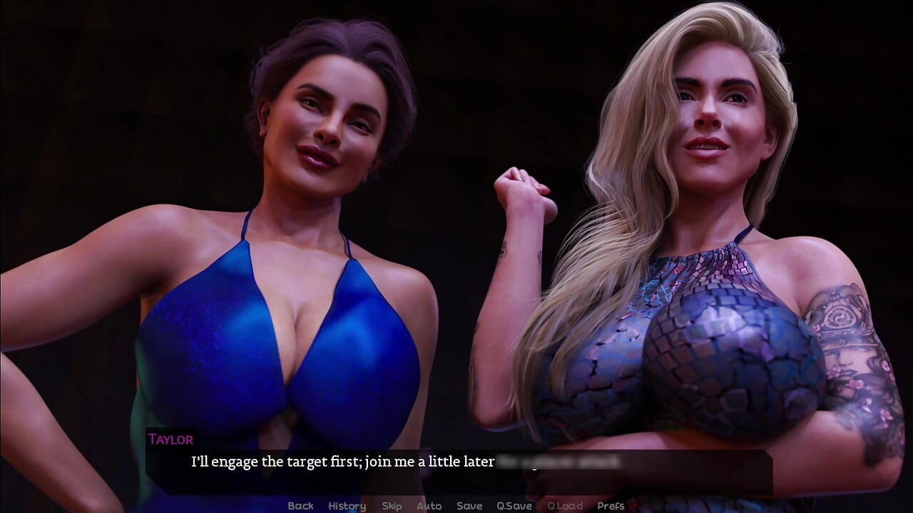 A nagymellű Lunát csapdába ejti két idős futa, Ishani és Taylor az éjszakai klubbuliban