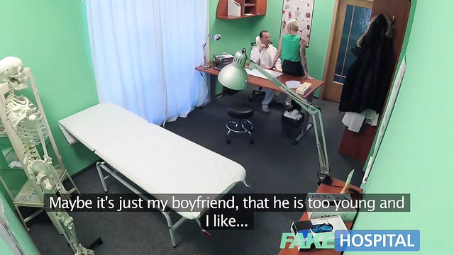 Fake Hospital Flirty tattooed minx demands fast and hard sex