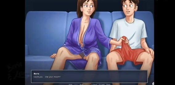 Tante seksi menggodaku di kamar mandi (kisah musim panas)