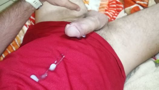 See my balls and dick masturbating full milk