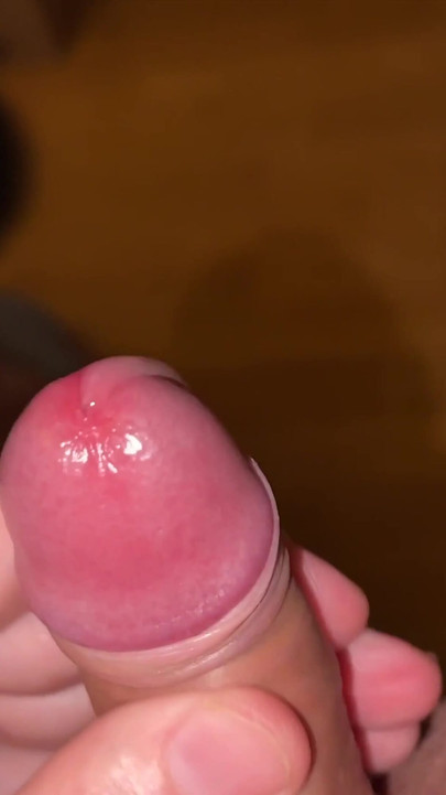 Iconic moment from "Play and jerk off my little foreskin cock until it cums"