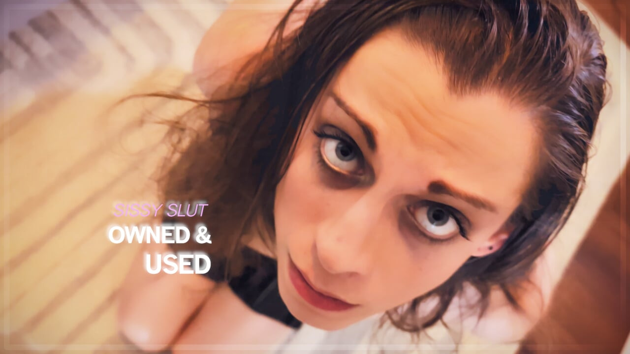 Sissy slut bound and used like a sex toy
