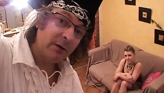 Ariane plays with dildo