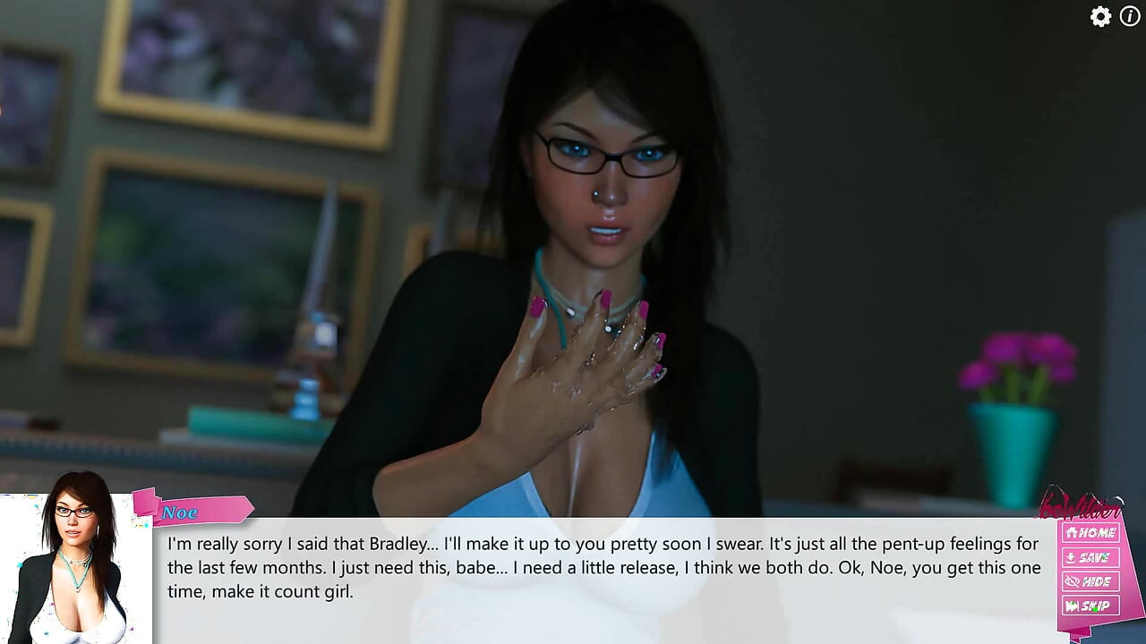 Noemi's Toscana rebirth: horny girl fingers her pussy while watching porn ep 5