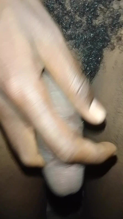 Home alone hard handjob
