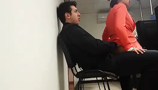I can't wait any longer and we're having sex in the office!