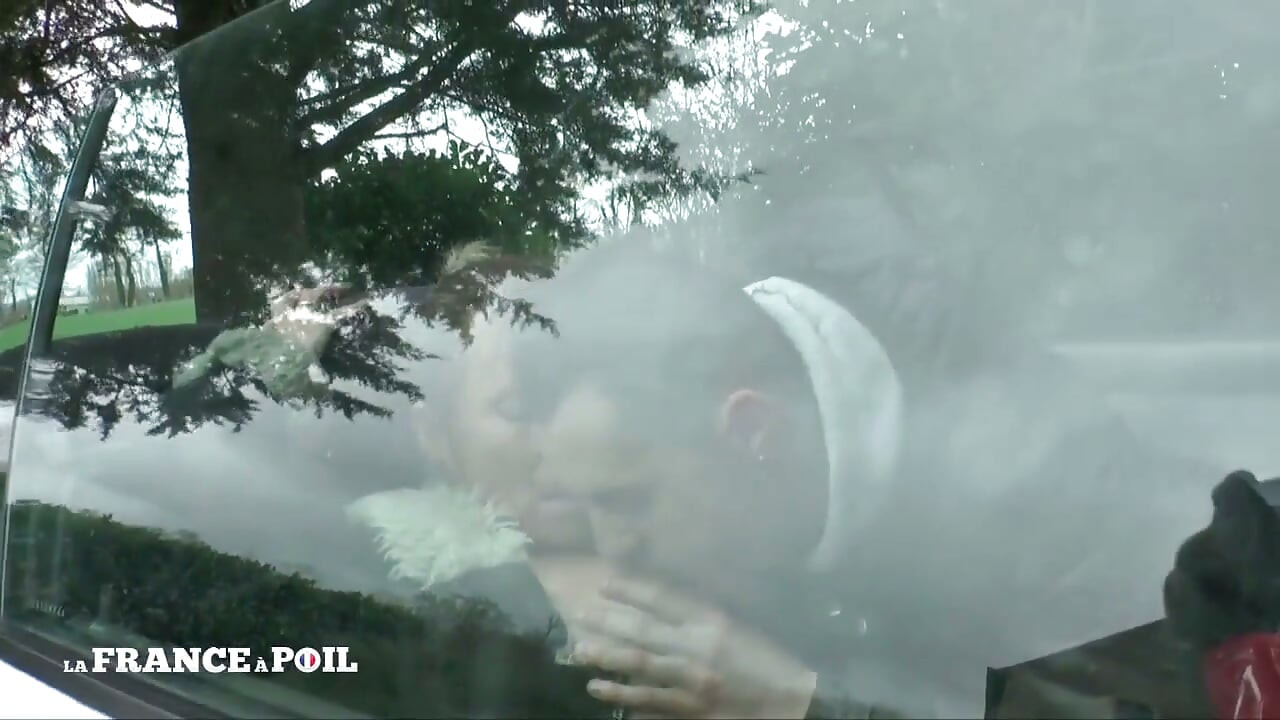 Big titted mature gangbanged and jizzed outdoor