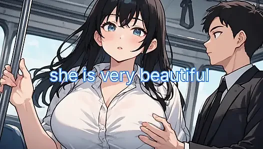 Anime Girl Seducing Man With Train