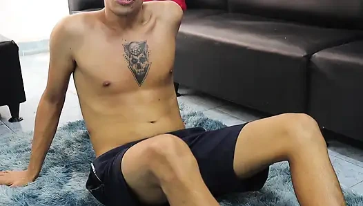 I Was Exercising and My Latina Stepsister Sucked My Cock and I Thrust My Cock Into Her Vagina