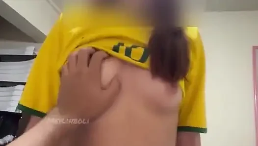 Young Man Sucking Cock and Riding Her Boyfriend Who Richly Screams with Pleasure