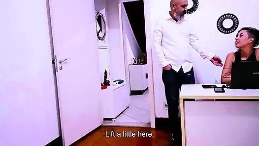 Secretary gives in to her boss's wishes.