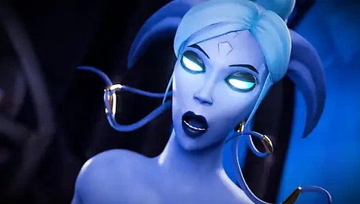 Мяская рогая неземная девушка скачет на тебе!