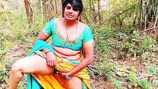Seks hutan di luar ruangan. Desi bhabi ngentot kontol besar abang laki-laki Husbend di hutan. Telugu Dirty Talks.
