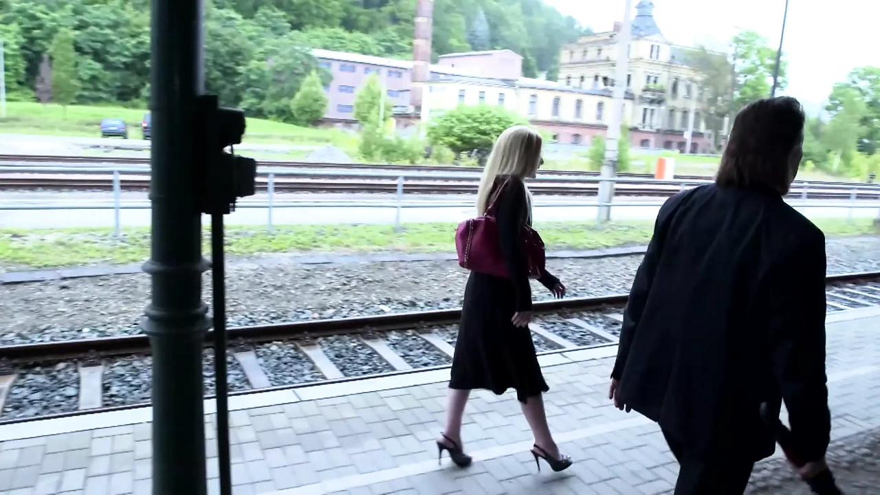 火辣金发女郎的阴户被巨大的鸡巴狠狠地抽插