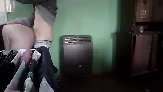 We Have Sex in the Kitchen Beside the Stove