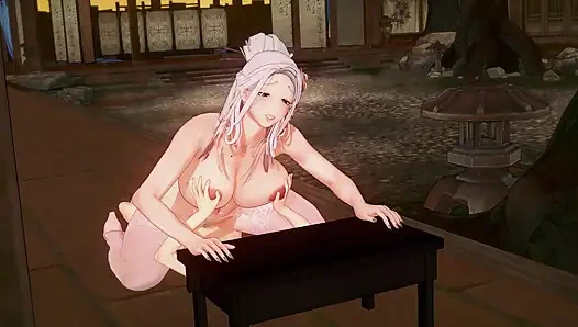 Возбужденная милфа на том свете