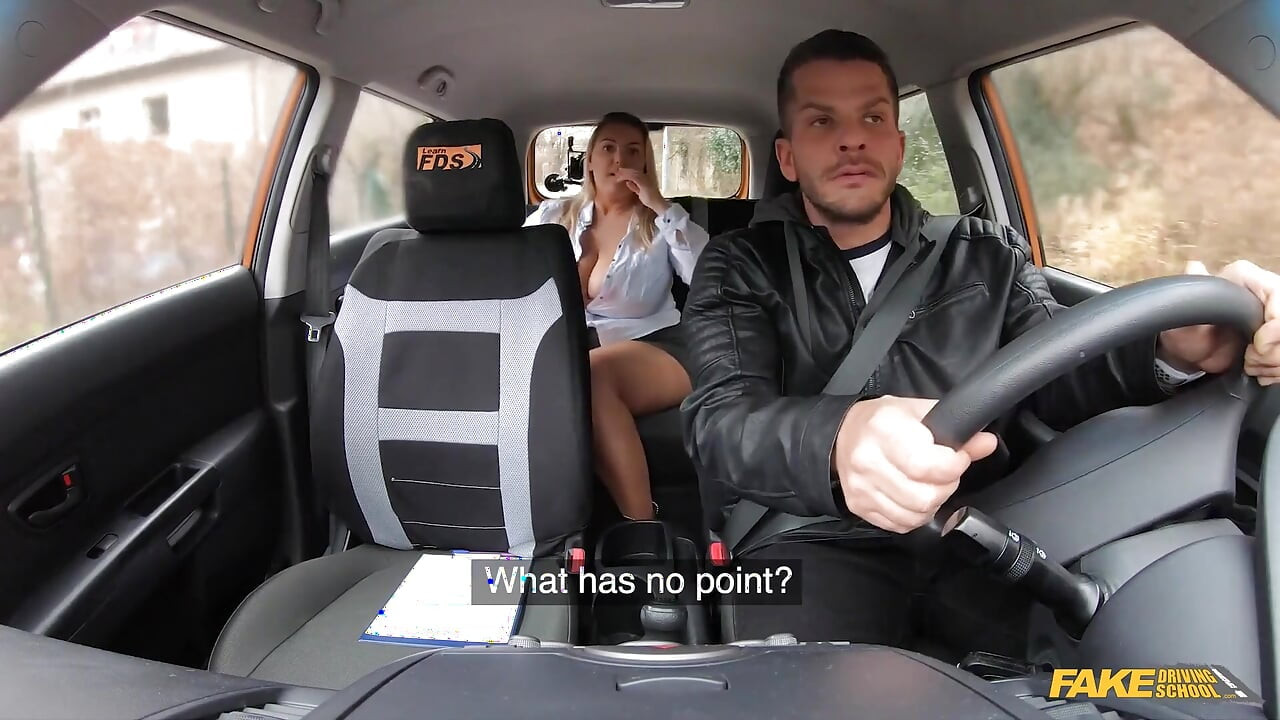 Fake Driving School - Crystal Swift Shows off Her Tits to Get a Licence