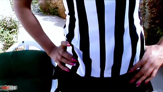 Black threesome with double penetration for ebony babe vanessa monet