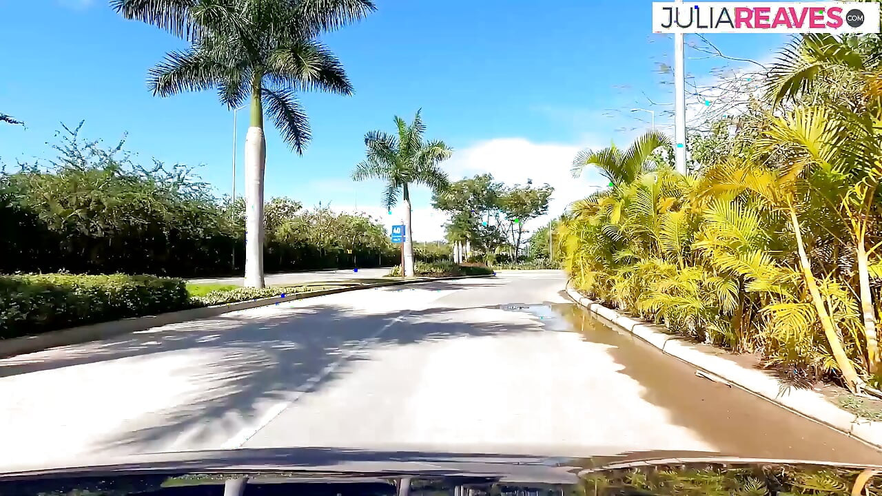 Milf chupa una enorme polla dentro del auto a una corrida
