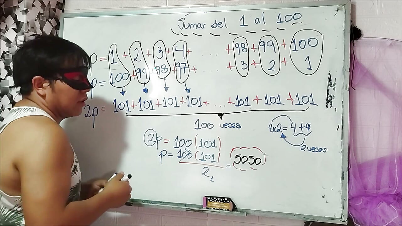 8. Aritmetik: Tambahan dari 1 hingga 100