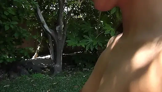 Teen bombshells outdoors