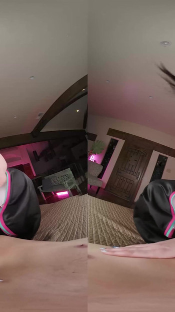 Thrilling moment from "VRCosplayX Jewelz Blu As Street Fighter's Juri Does Whatever It Takes To Quench Her Limitless Sexual"