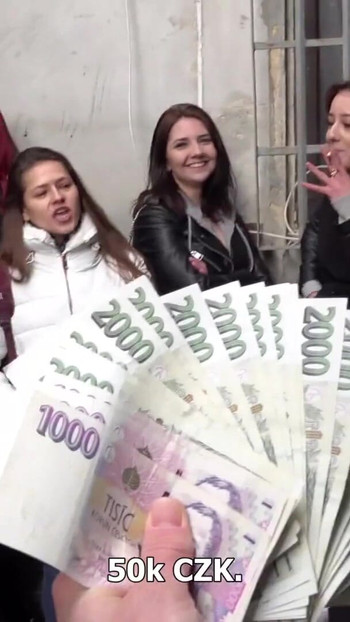 Jaw-dropping moment from "Czech Streets - Girls from Hairdressing Tech"