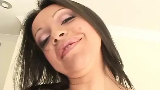 Sexy bitch moans as she gets huge cocks slide in her holes in double penetration