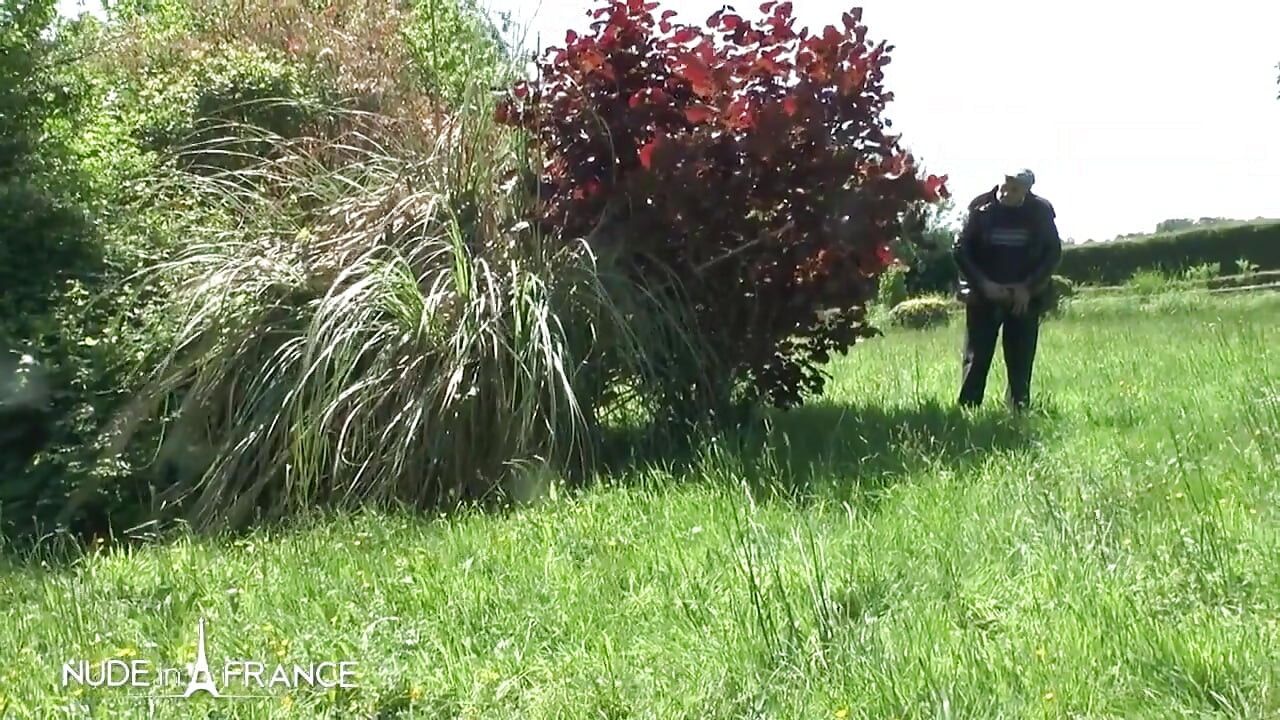 Pretty Young Redhead Slut Suntbathing Licked and Fucked by Papy Pervers