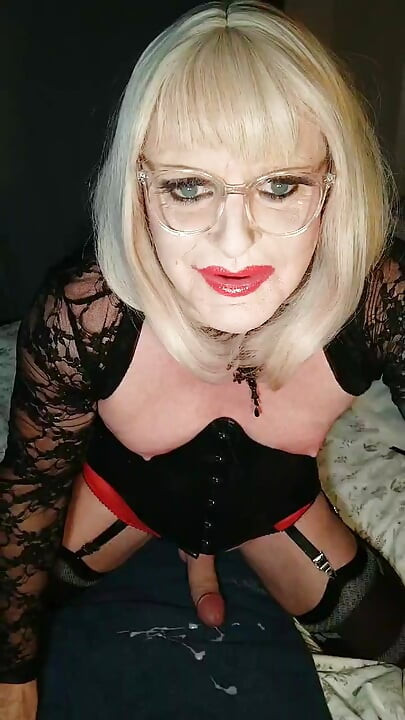 Crossdresser Sexet Stor Sæd