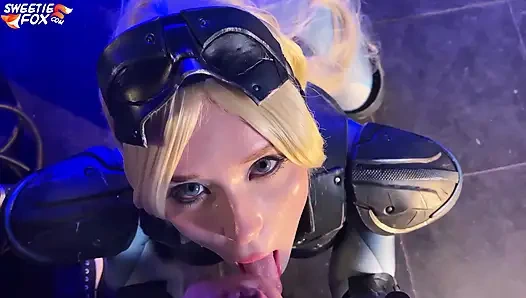 Horny Nova from Starcraft Sucks Cock and Swallows Cum