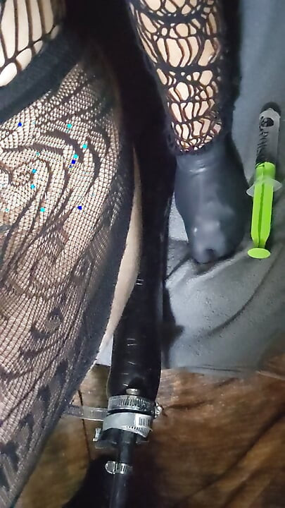 Belly bulge with my Fuck machine