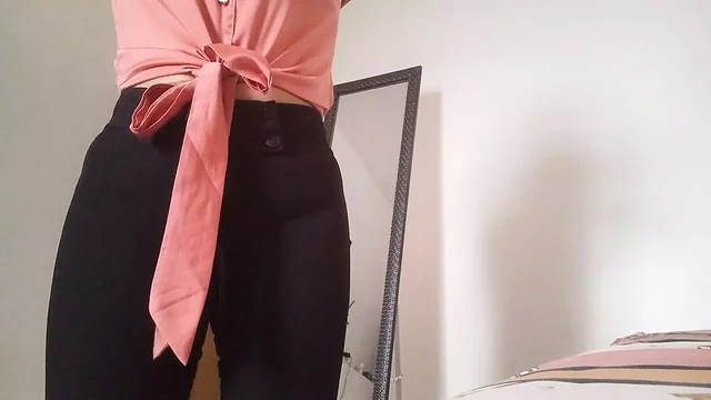 Latin stepmom before getting ready to go to work masturbates and gets full of milk touching her tight pussy rich mast