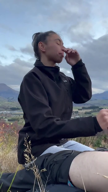Mountain Hiking Blowjob & Swallow