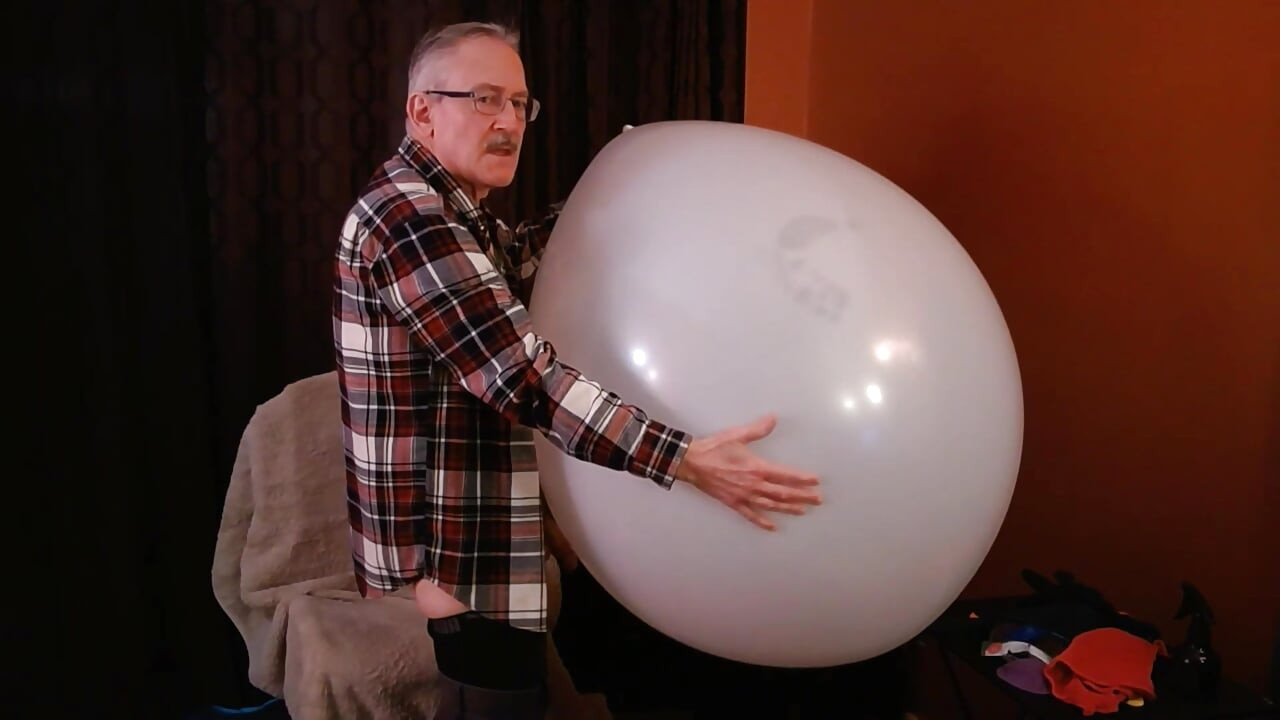 149) Two Giant Round Balloons, One 17" Round Balloon Pop Fun